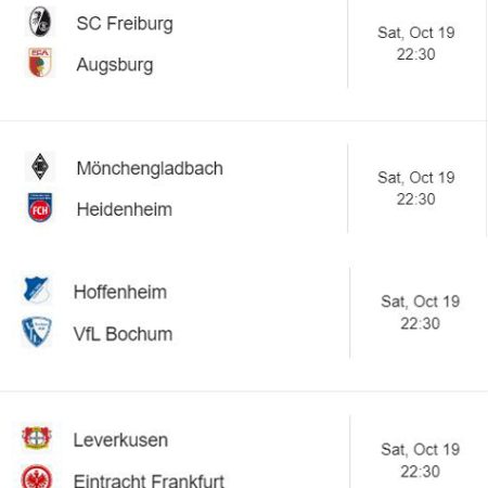 Bundesliga Predictions 【2024-10-19 Saturday】