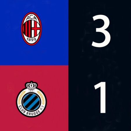 UEFA League Milan VS Club Brugge 3-1 Highlights