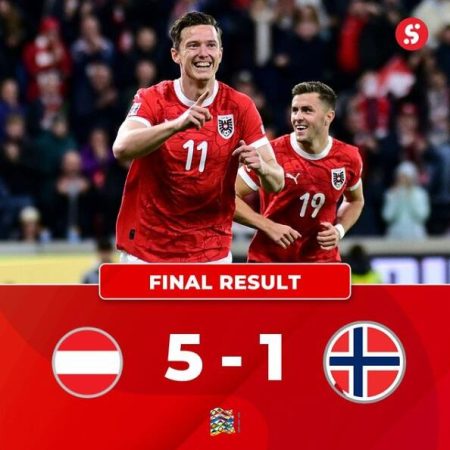 Nations League Austria VS Norway 5-1 Highlights