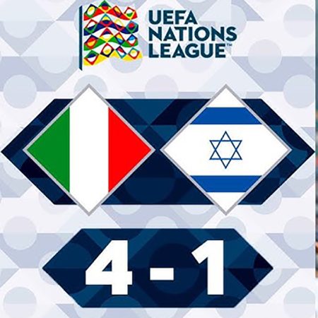 Nations League Italy vs Israel 4-1 Highlights