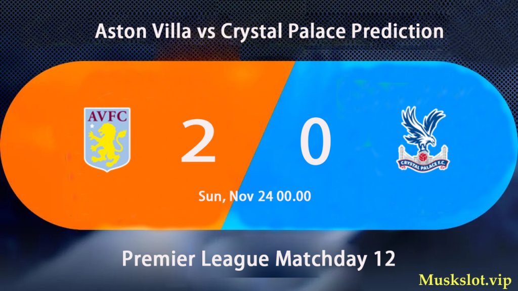 Aston Villa vs Crystal Palace Prediction