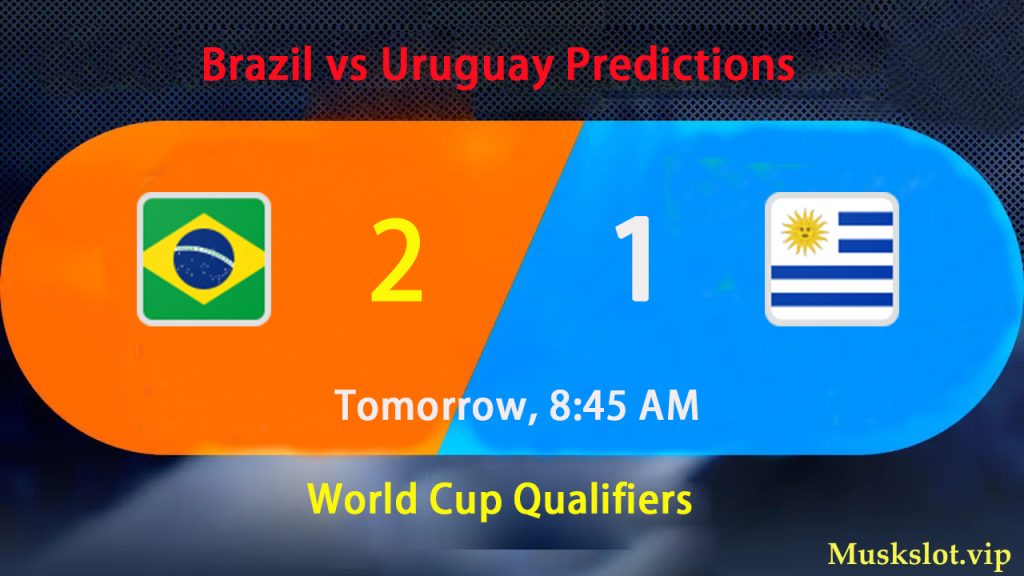 Brazil vs Uruguay Predictions World Cup Qualifiers