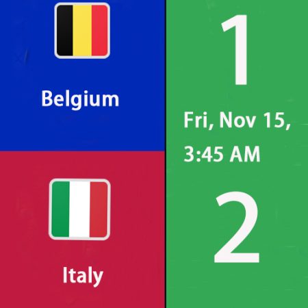 Belgium vs Italy Score Prediction【Nations League · Fri, Nov 15, 3:45 AM】