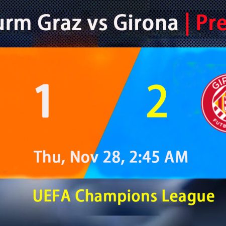 SK Sturm Graz vs Girona Predictions | UEFA Champions League Thu, Nov 28, 2:45 AM