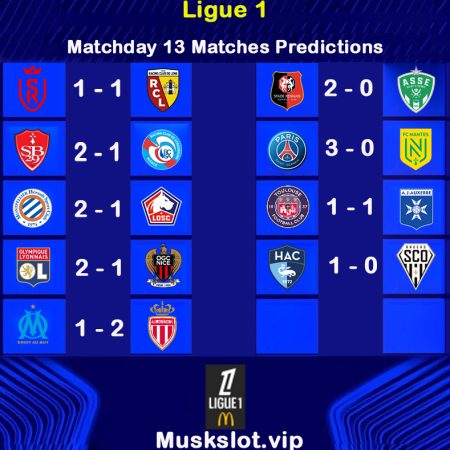 Ligue 1 Predictions Matchday 13 Matches 