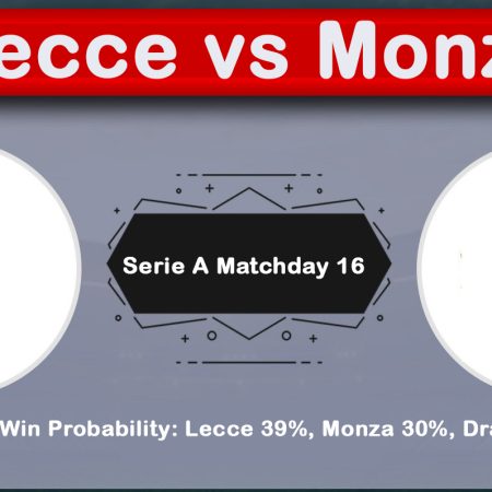 Lecce vs Monza Serie A Predictions & Preview — Matchday 16