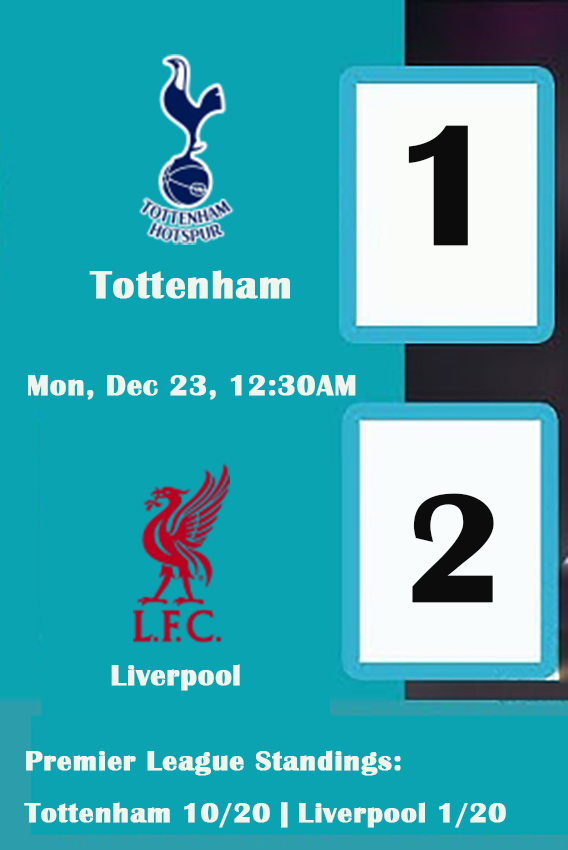 Tottenham vs Liverpool Premier League Predictions & Preview (Matchday 17)